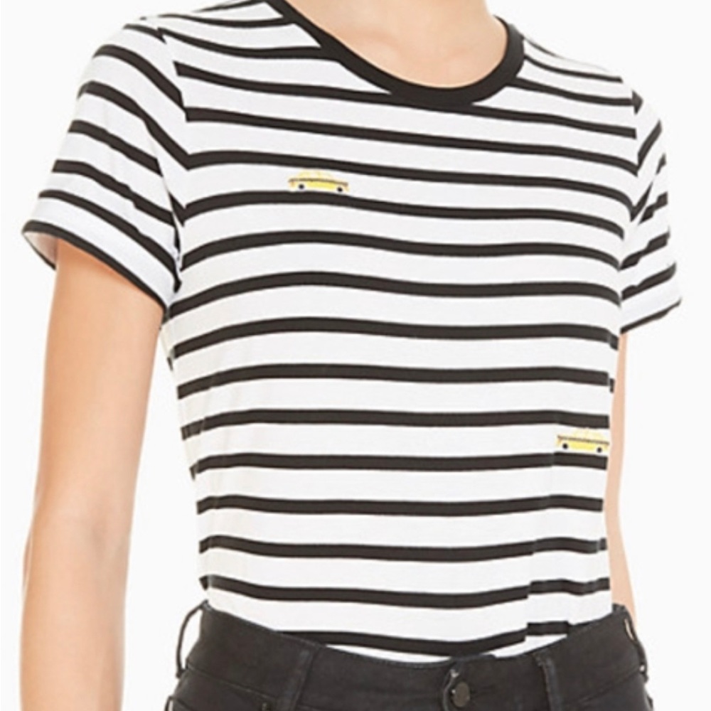 Kate Spade striped crewneck taxi tee
